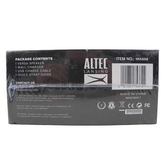 Altec Lansing VersA Smart Portable Bluetooth Speaker Black and Silver - Picture 4 of 4